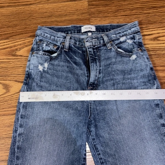 Pistola: Cassie Super‎ High Rise Straight Crop Era Vintage Sz 27 distress skinny - Picture 8 of 11